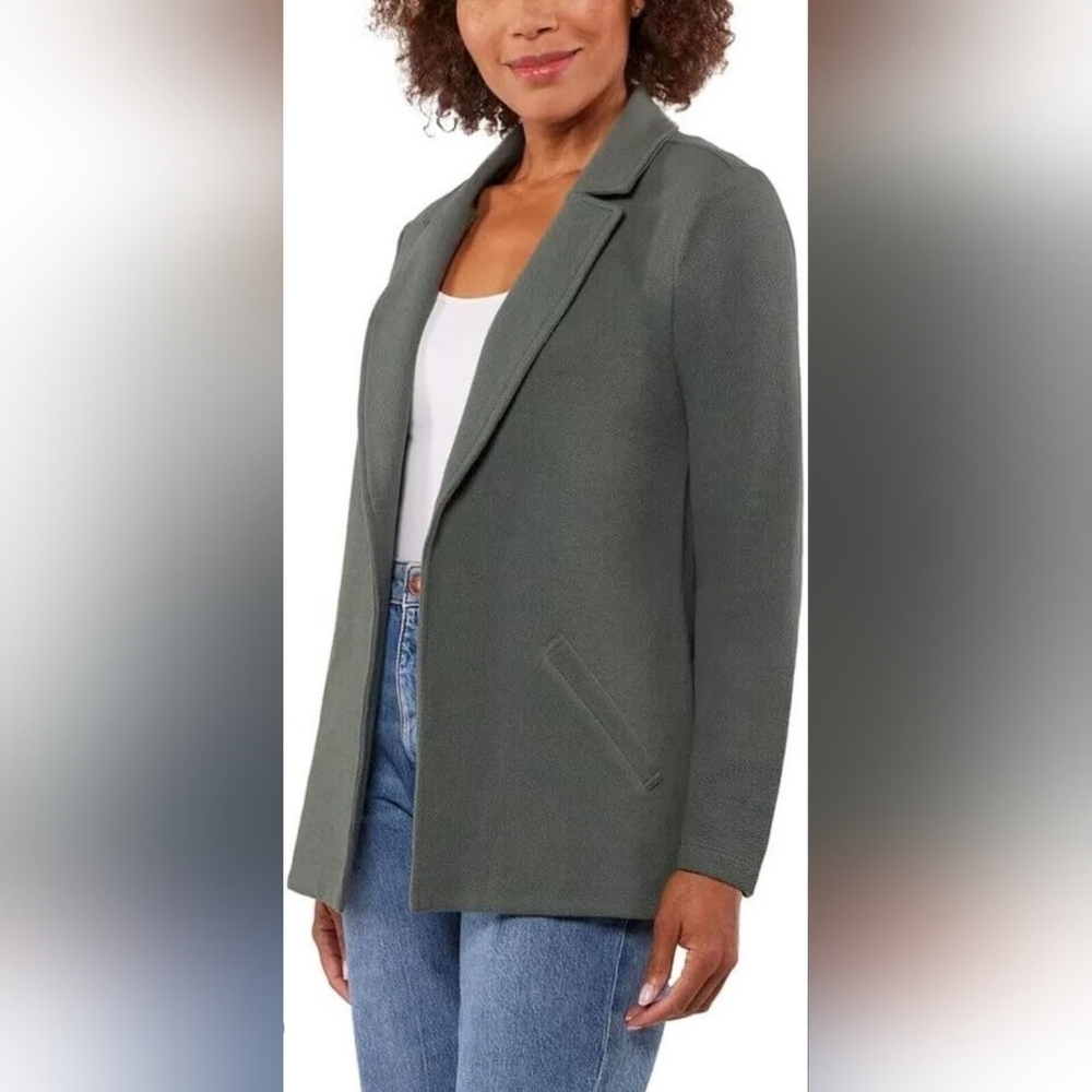 Matty M Knit Olive Blazer Sz Small New With Tags